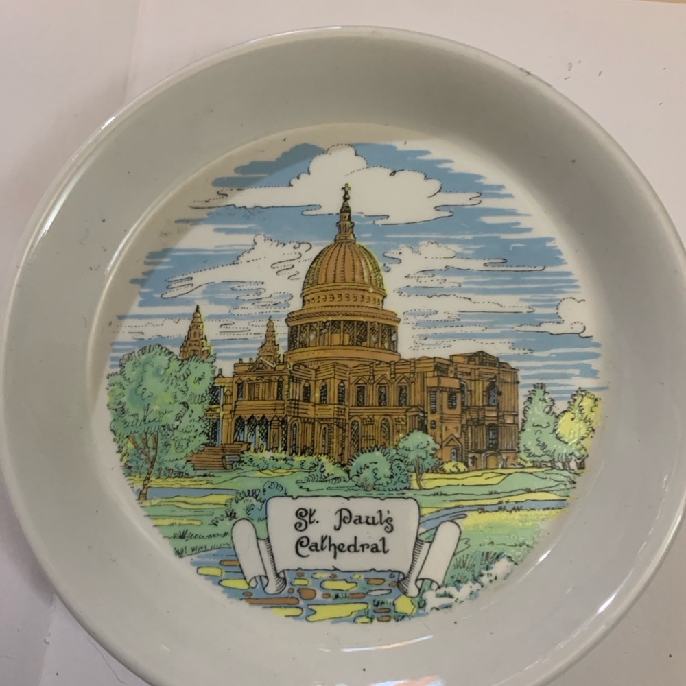 Royal Worcester Plate with Black Script